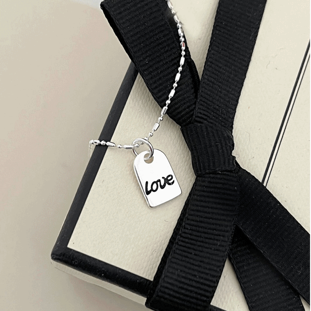 [Silver925] love ticket necklace