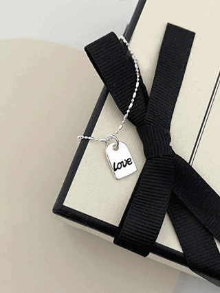 [Silver925] love ticket necklace